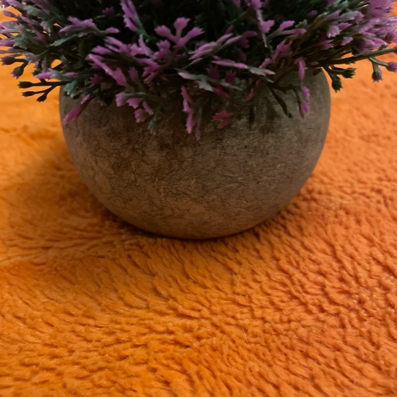 Other - Artificial Flower with planter💜! Cute!